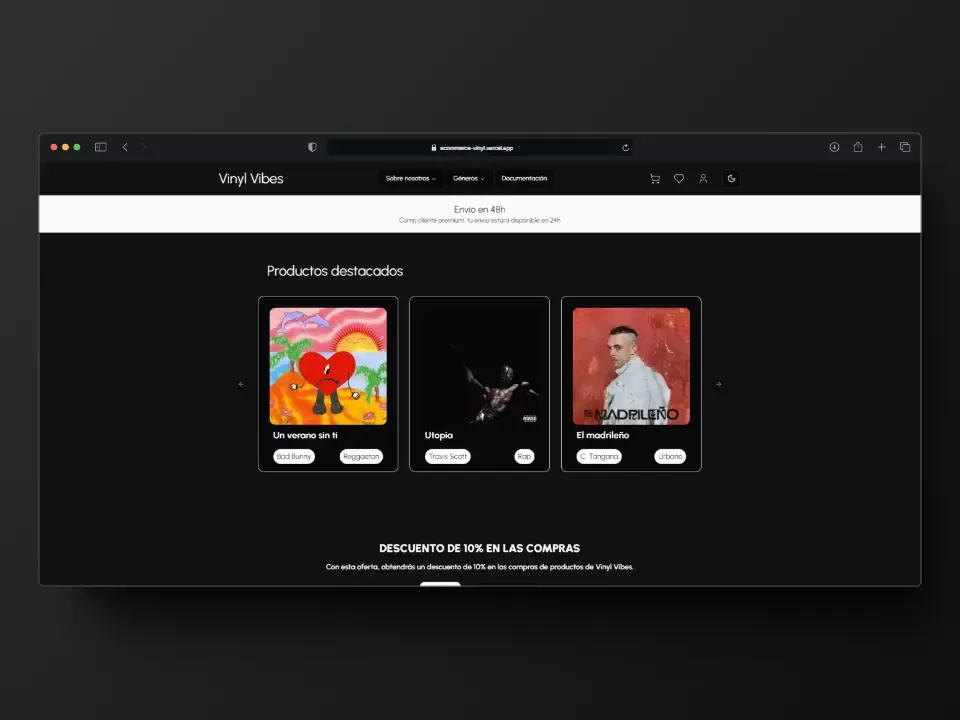 Vinyl Vibes - Plataforma E-commerce Especializada